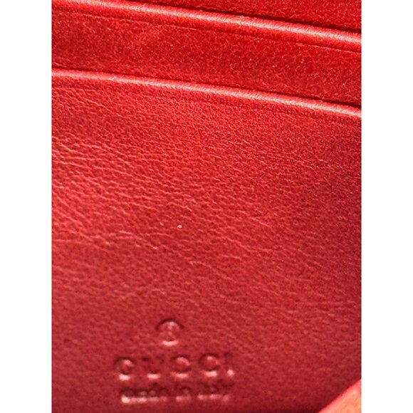 Gucci Red Patent Leather GG Nice Monogram Wallet with  COA - Picture 3 of 16